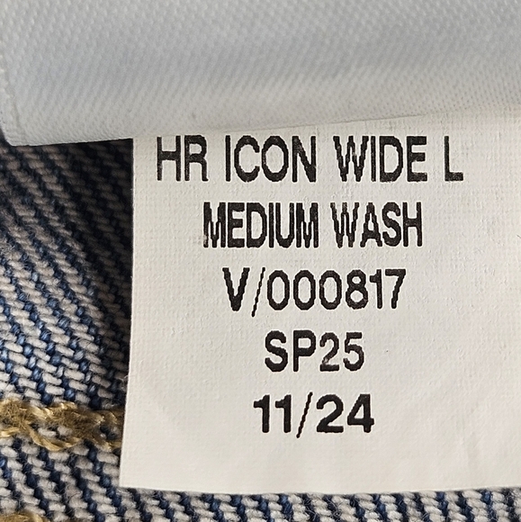 Banana Republic Jeans HR Icon Wide Leg Medium Wash Blue Size 28 NEW Spring 2025 - Picture 7 of 13